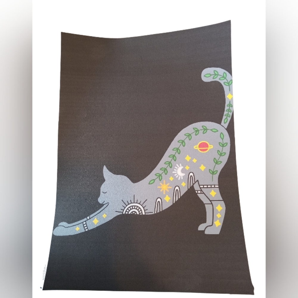Handmade Digital Mystic Cat Drawing